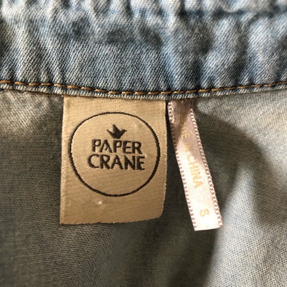 Paper Crane Light Blue Chambray Tunic - Picture 6 of 7